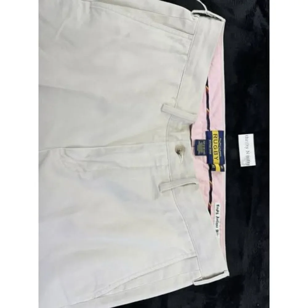 RUGBY by Ralph Lauren Men's Pants Chino Yellow Size 32 Classic Fit